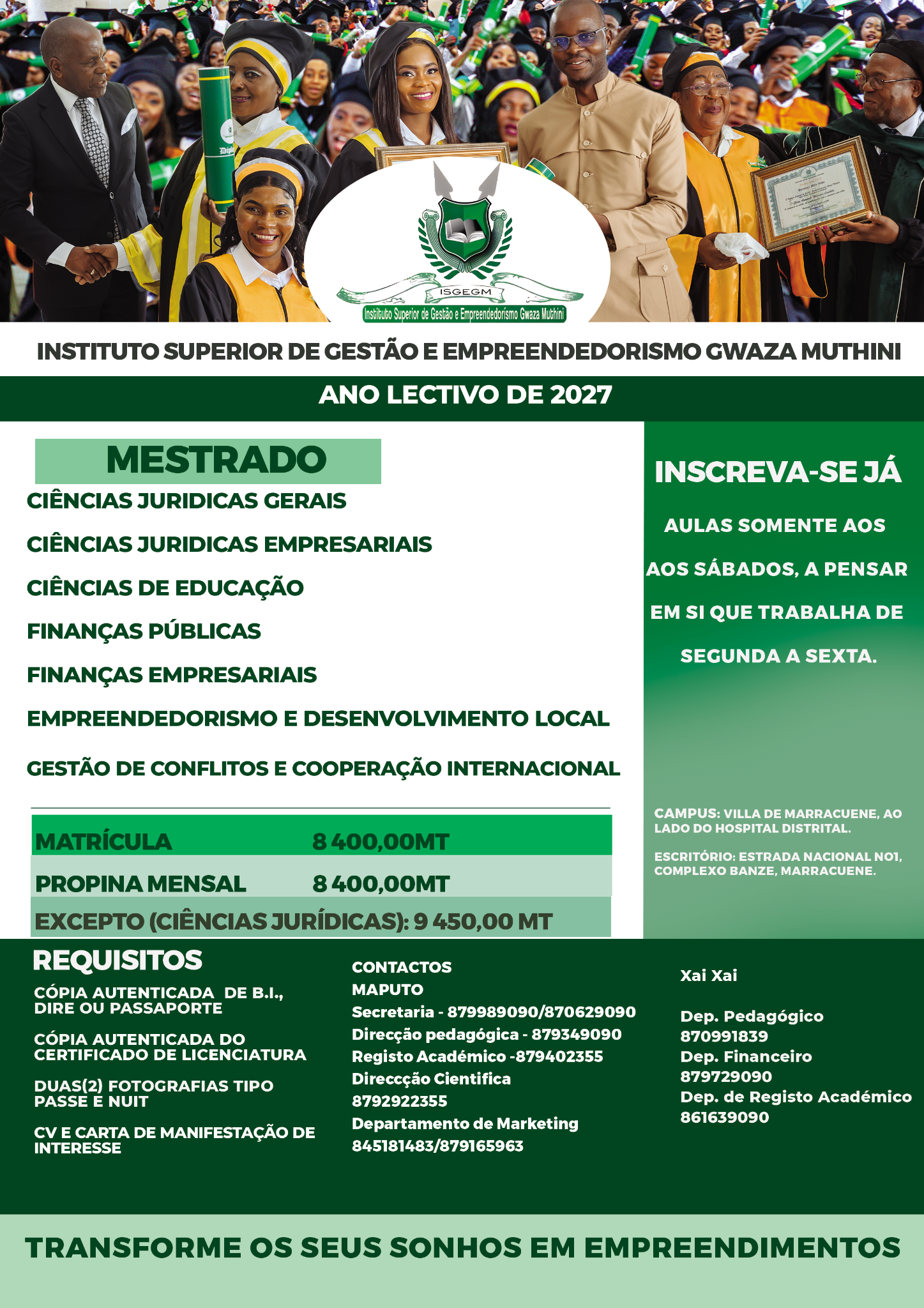 Cartaz Mestrados 2027